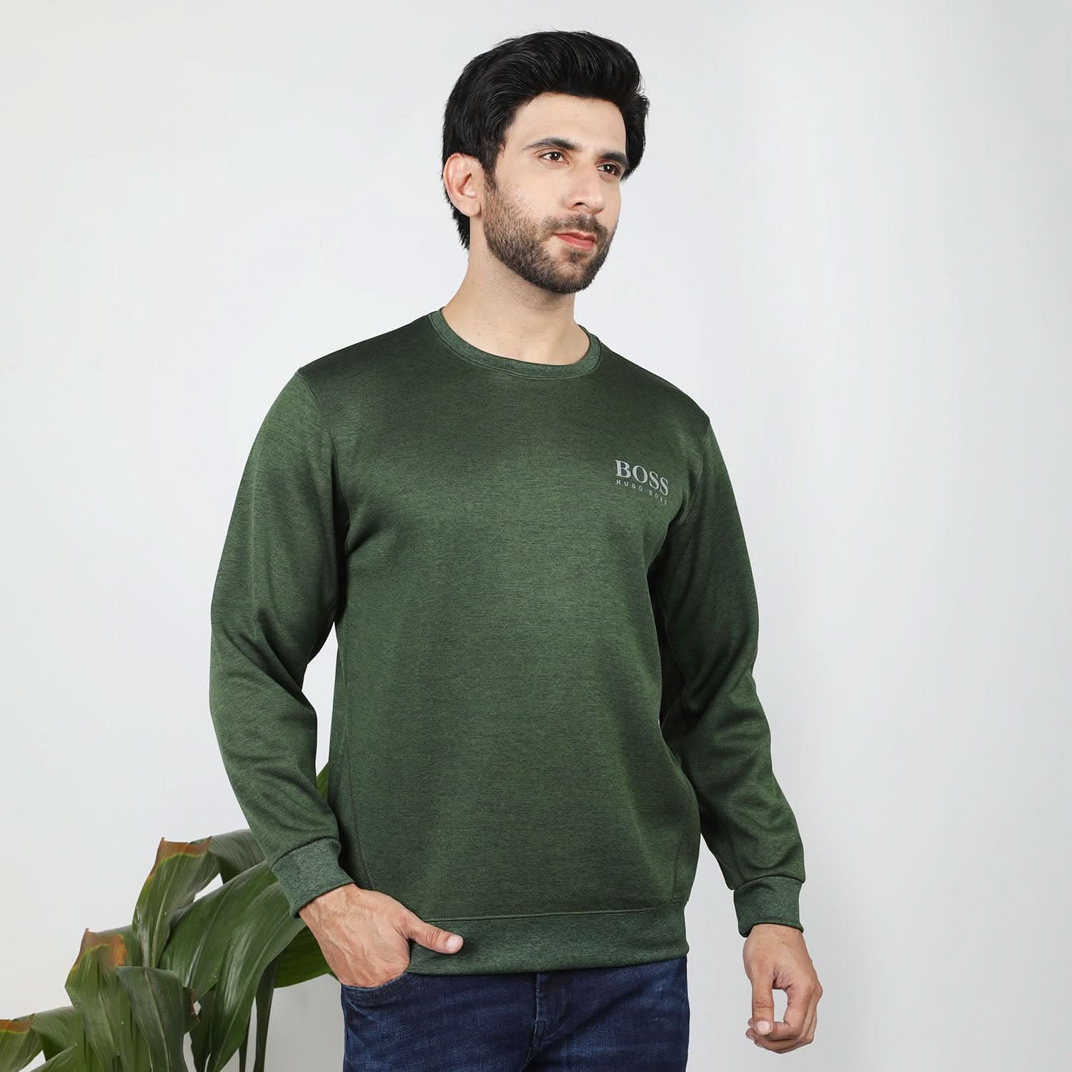 Men's Full Sleeves Sweat Shirt - Green, Men's Sweater & Sweat Shirts, Chase Value, Chase Value