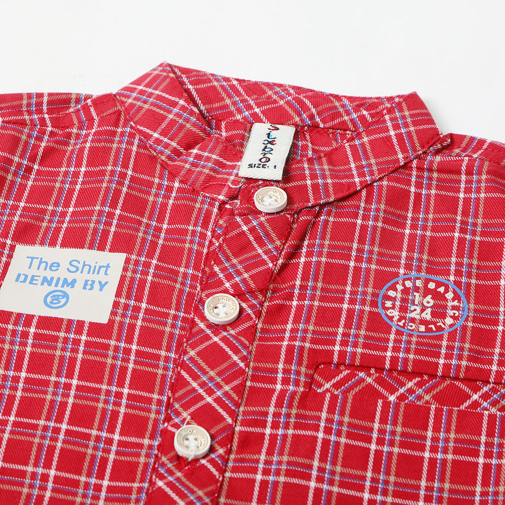 Newborn Girls Half Sleeves Suit  - Red, Newborn Girls Sets & Suits, Chase Value, Chase Value