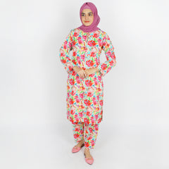 Women's Stitched Khaddar 2Pcs Suit - Fawn