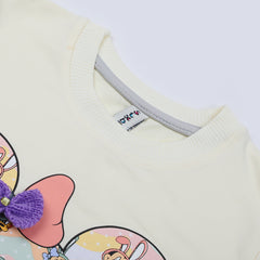 Girls Full Sleeves Suit - Pink