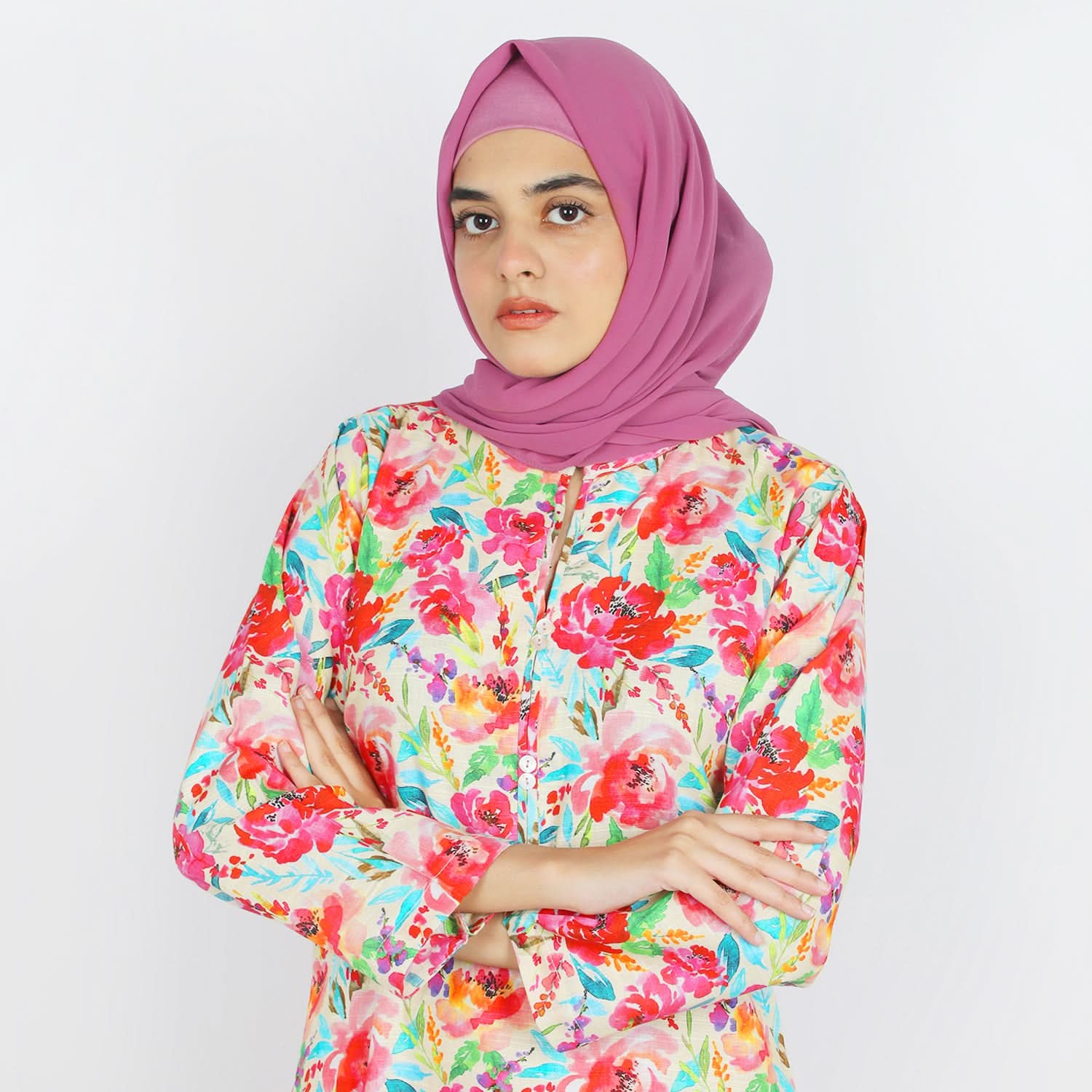 Women's Stitched Khaddar 2Pcs Suit - Fawn, Women Shalwar Suits, Chase Value, Chase Value