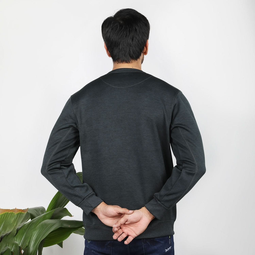 Men's Full Sleeves Sweat Shirt - Charcoal, Men's Sweater & Sweat Shirts, Chase Value, Chase Value