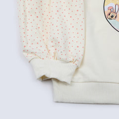 Girls Full Sleeves Suit - Pink