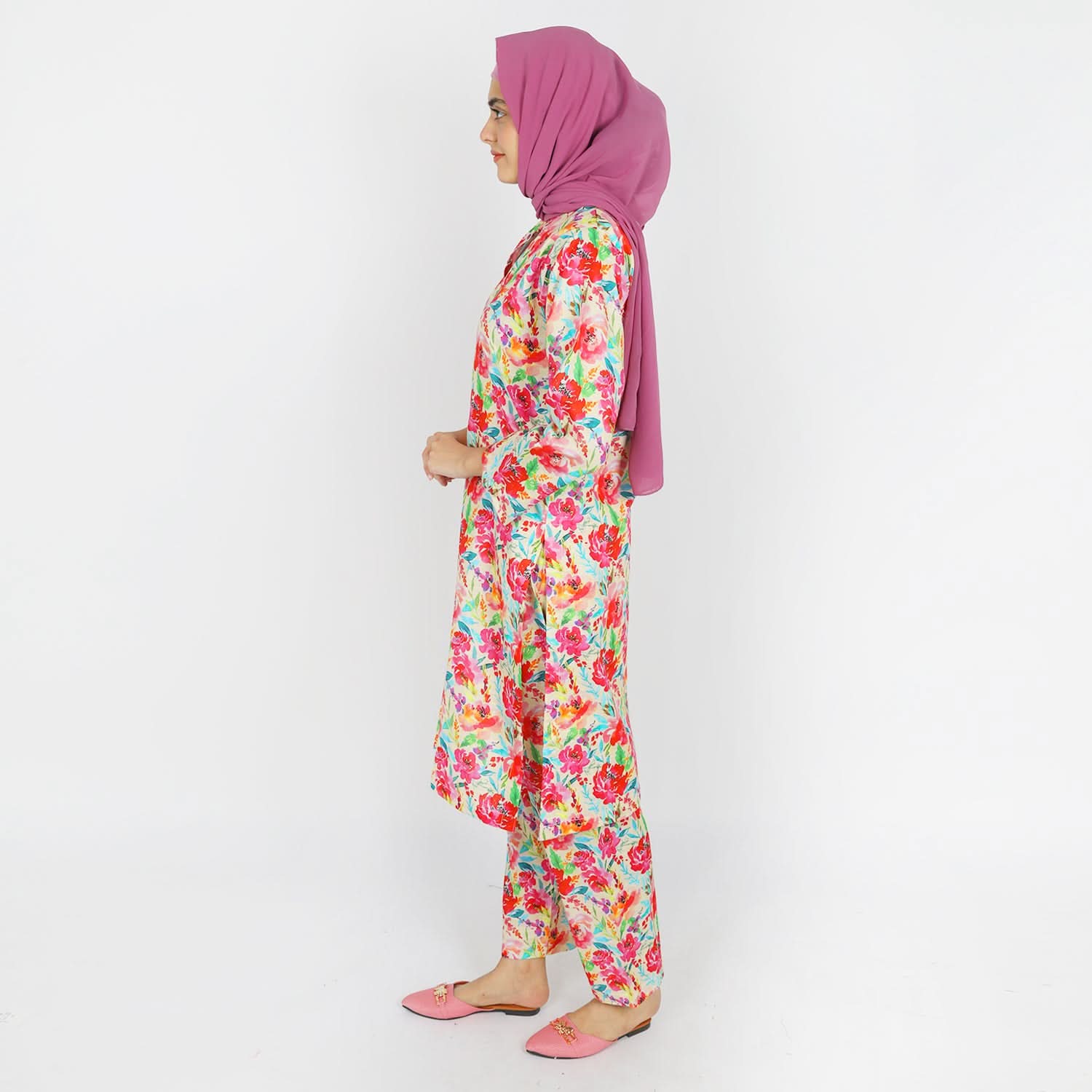Women's Stitched Khaddar 2Pcs Suit - Fawn, Women Shalwar Suits, Chase Value, Chase Value