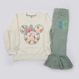 Girls Full Sleeves Suit - Green, Girls Suits, Chase Value, Chase Value