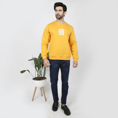 Eminent Men's Full Sleeves Sweat Shirt - Mustard