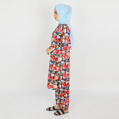 Women's Stitched Khaddar 2Pcs Suit - Navy Blue