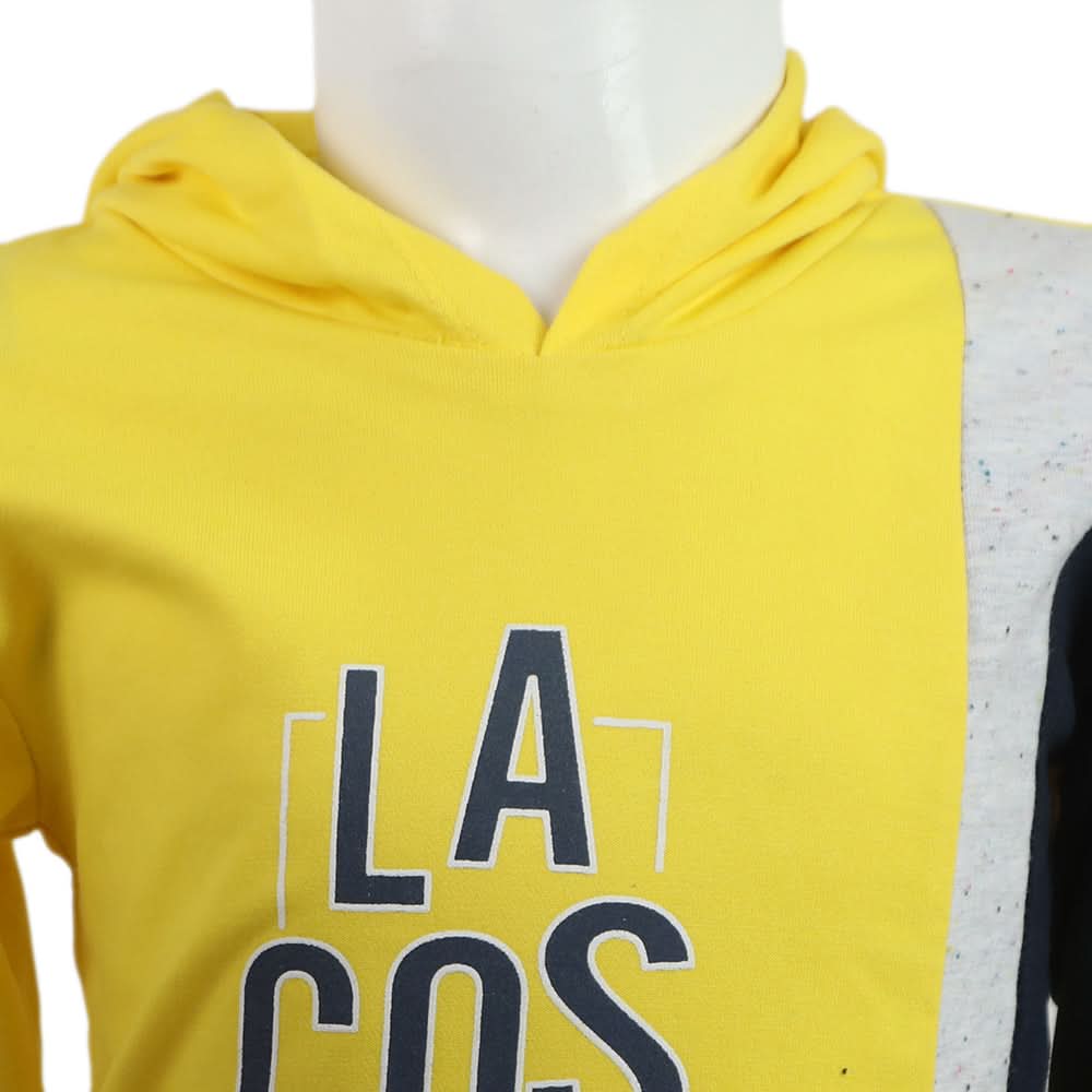 Boys Hoodie T-Shirt - Yellow, Boys Hoodies & Sweat Shirts, Chase Value, Chase Value