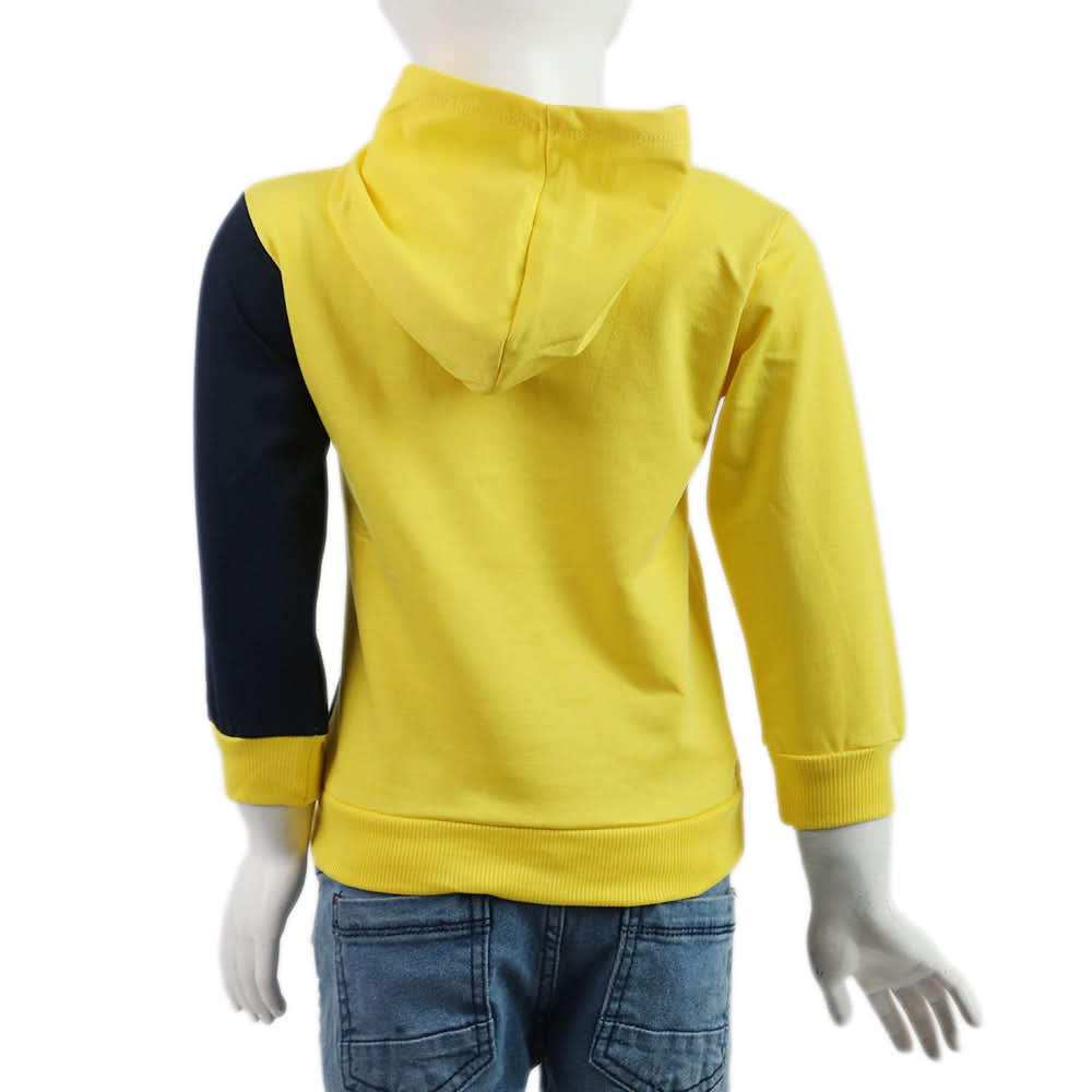 Boys Hoodie T-Shirt - Yellow, Boys Hoodies & Sweat Shirts, Chase Value, Chase Value