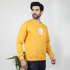 Eminent Men's Full Sleeves Sweat Shirt - Mustard