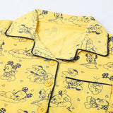 Girls Half Sleeves Night Suit - Yellow, Girls Suits, Chase Value, Chase Value