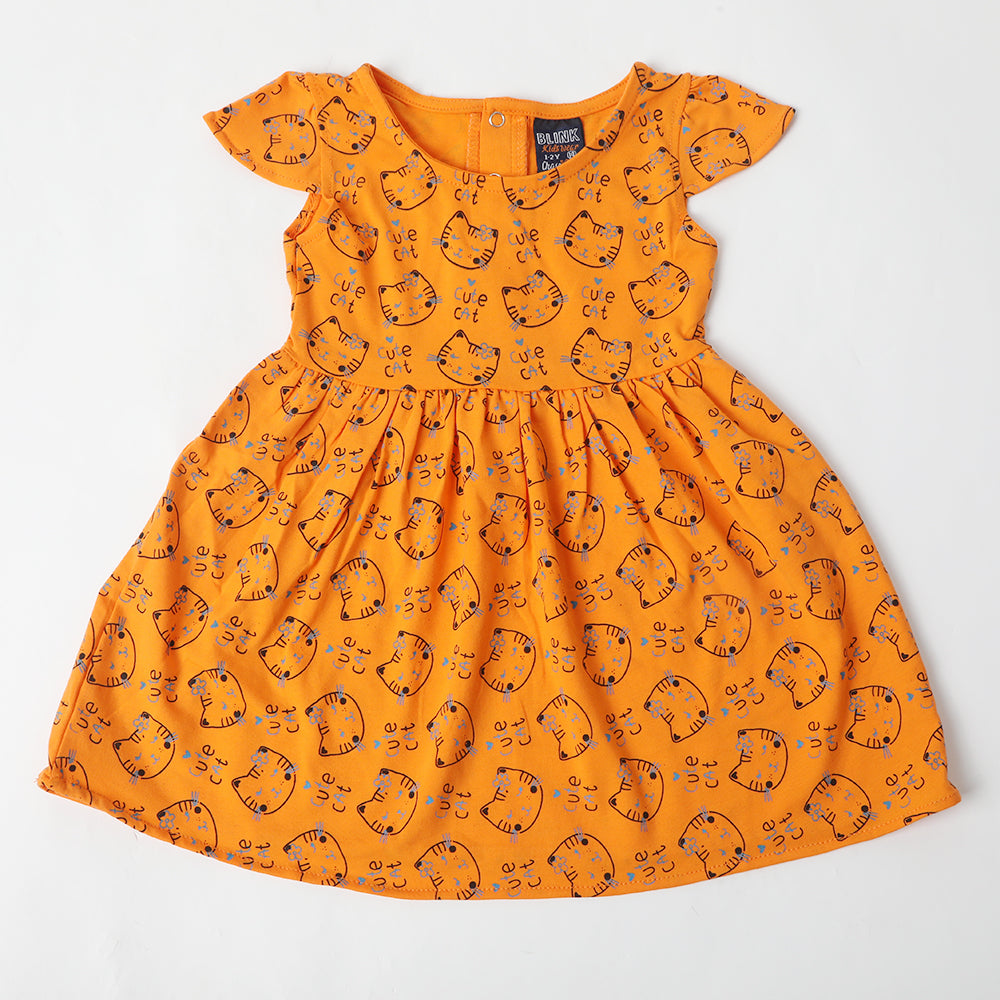 Girls Frock - Orange, Girls Frocks, Chase Value, Chase Value