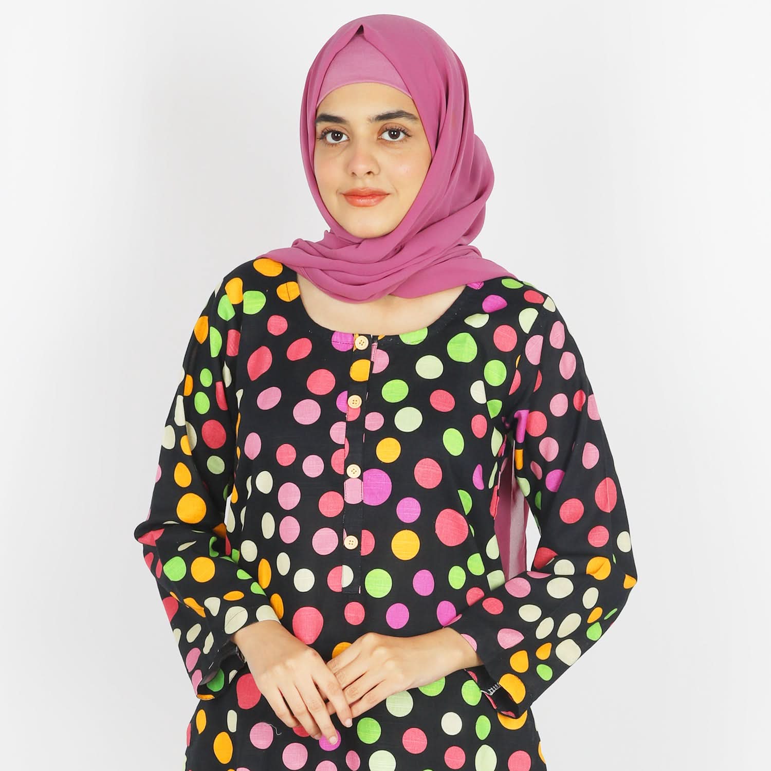 Women's Stitched Khaddar 2Pcs Suit - Black, Women Shalwar Suits, Chase Value, Chase Value