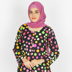 Women's Stitched Khaddar 2Pcs Suit - Black