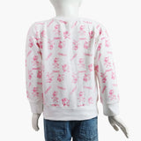 Girls Full Sleeves Sweat Shirt - White, Girls Hoodies & Sweat Shirts, Chase Value, Chase Value