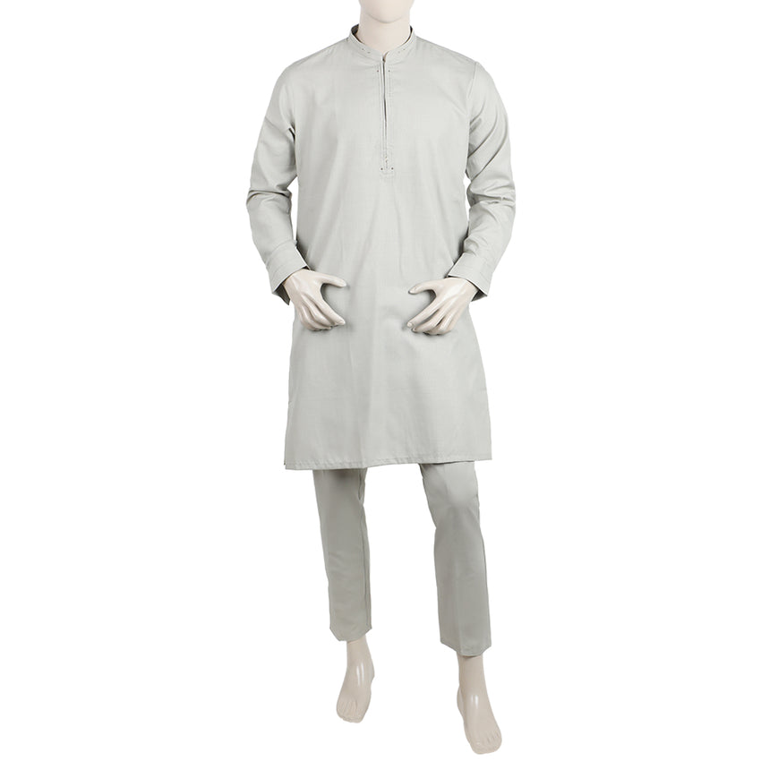 Eminent Men's Kurta Pajama Suit - Fawn