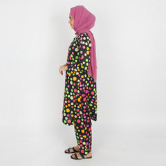 Women's Stitched Khaddar 2Pcs Suit - Black