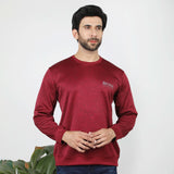 Men's Full Sleeves Sweat Shirt - Maroon, Men's Sweater & Sweat Shirts, Chase Value, Chase Value