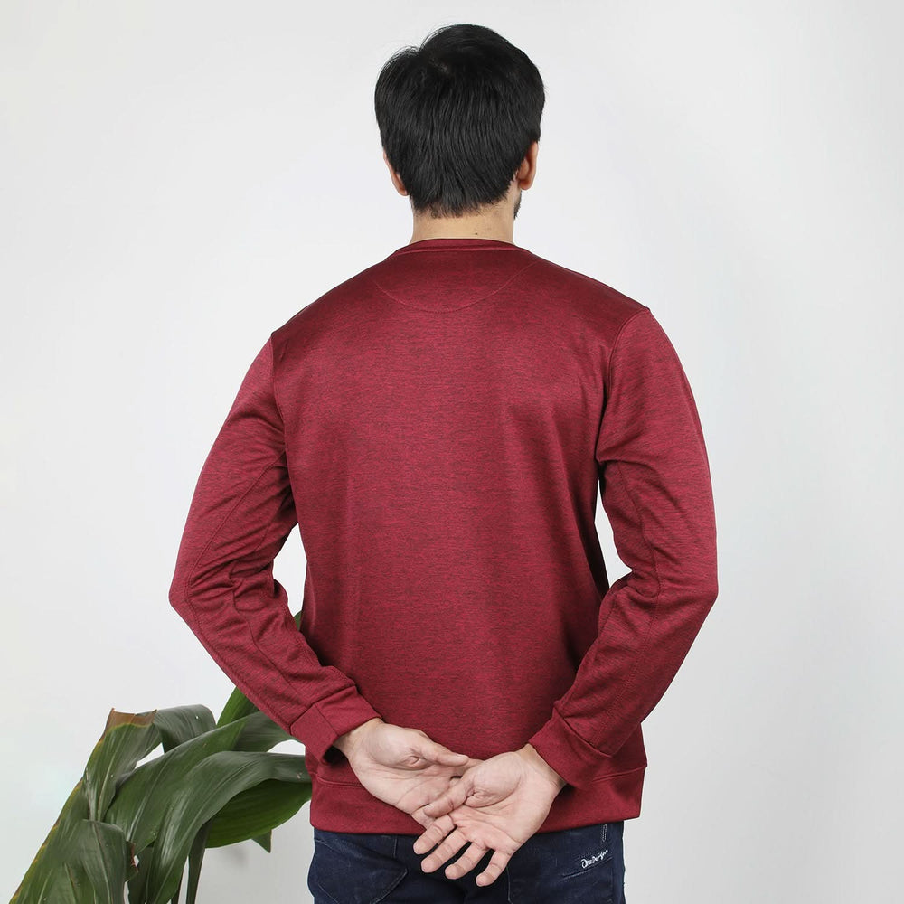 Men's Full Sleeves Sweat Shirt - Maroon, Men's Sweater & Sweat Shirts, Chase Value, Chase Value