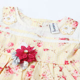 Newborn Girls Half Sleeves Suit  - Yellow, Newborn Girls Sets & Suits, Chase Value, Chase Value