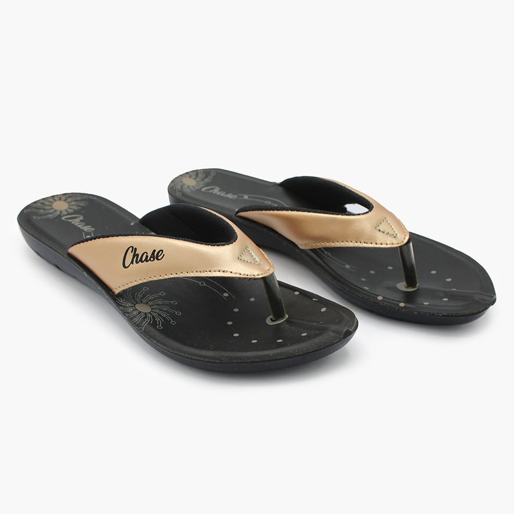 Women's Slipper - Golden, Women Slippers, Chase Value, Chase Value