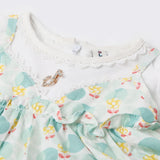 Newborn Girls Half Sleeves Suit  - Green, Newborn Girls Sets & Suits, Chase Value, Chase Value