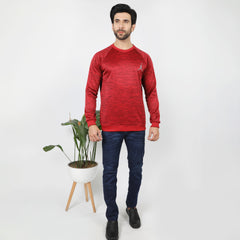 Men's Full Sleeve Sweat Shirt - Maroon