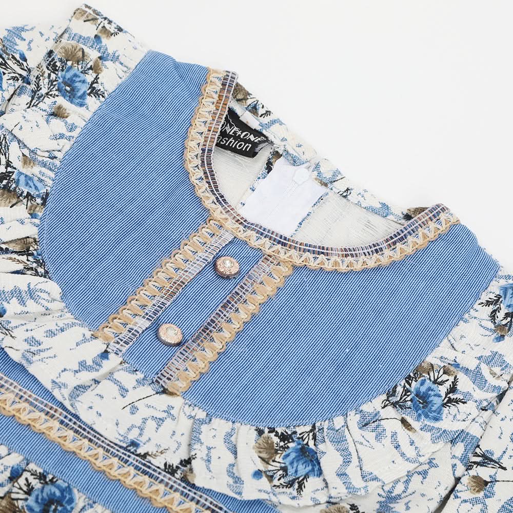 Girls Shalwar Suit - Blue, Girls Shalwar Kameez, Chase Value, Chase Value