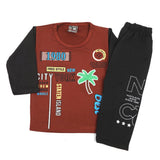 Newborn Boys Full Sleeves Suit - Brown, Newborn Boys Sets & Suits, Chase Value, Chase Value