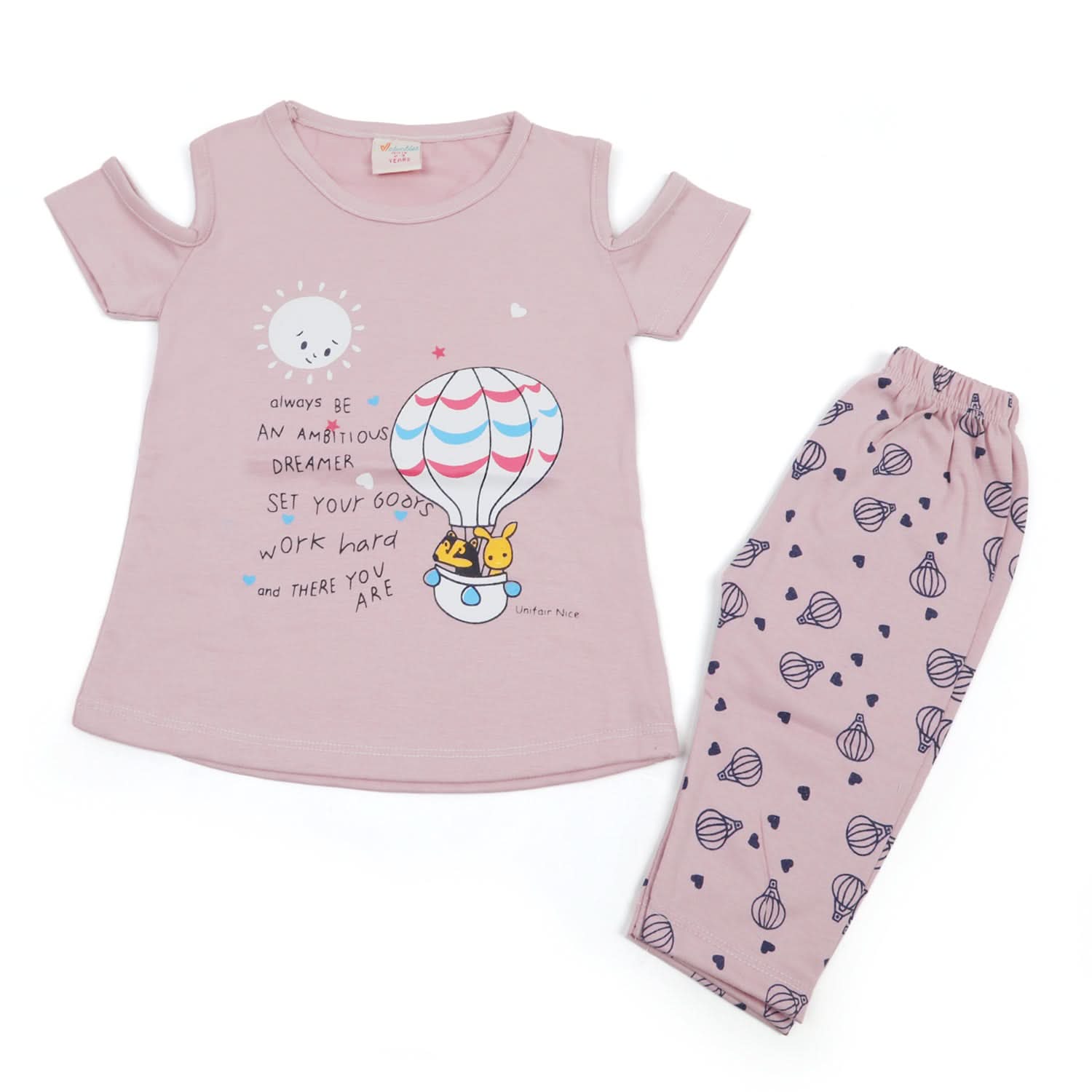 Girls Half Sleeves Suit - Light Purple, Girls Suits, Chase Value, Chase Value