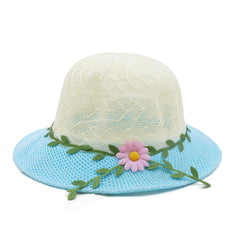 Girls Fancy Hat  - Fawn Blue