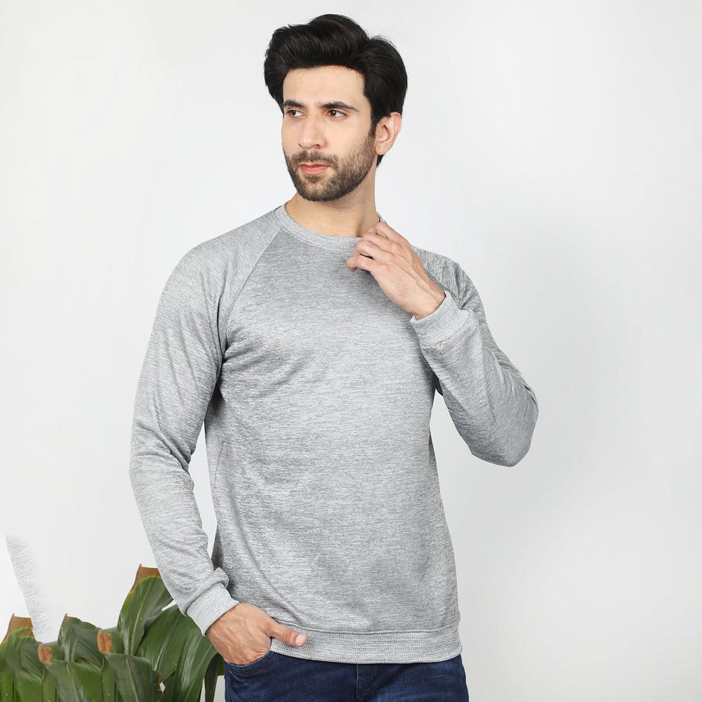 Men's Full Sleeve Sweat Shirt - Grey, Men's Sweater & Sweat Shirts, Chase Value, Chase Value