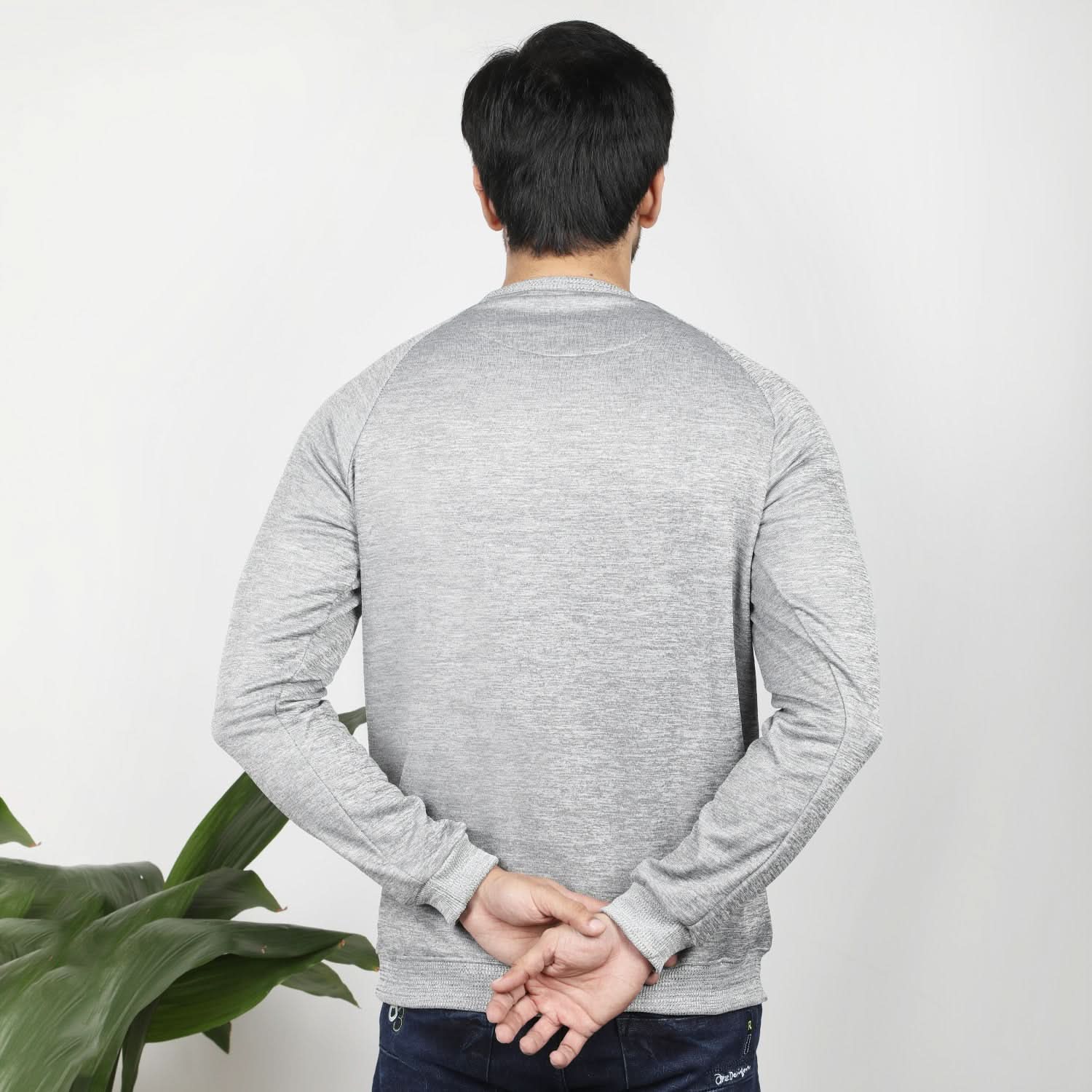 Men's Full Sleeve Sweat Shirt - Grey, Men's Sweater & Sweat Shirts, Chase Value, Chase Value