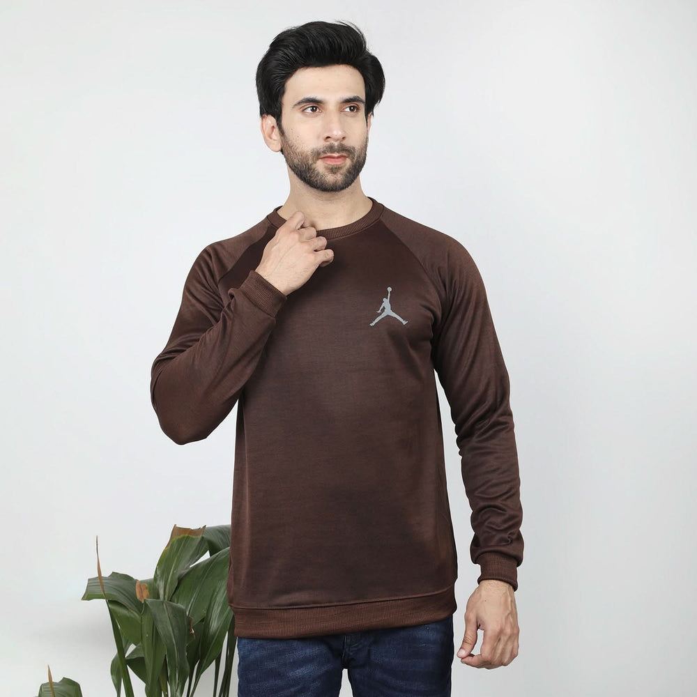 Men's Full Sleeve Sweat Shirt - Coffee, Men's Sweater & Sweat Shirts, Chase Value, Chase Value