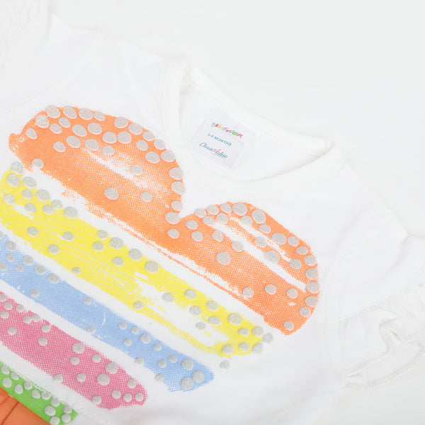 Newborn Girls Knitted Long Half Sleeves Top - Multi Color, Newborn Girls T-Shirts, Chase Value, Chase Value