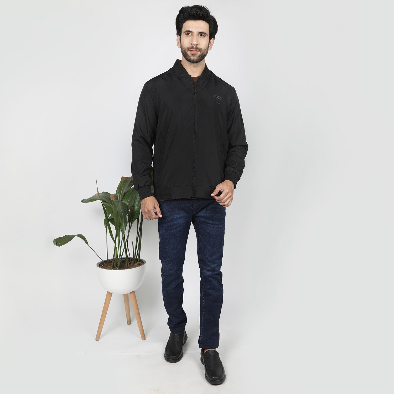 Men's Full Sleeves Jacket - Black, Men's Jackets & Hoodies, Chase Value, Chase Value