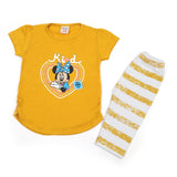 Girls Half Sleeves Suit - Mustard, Girls Suits, Chase Value, Chase Value