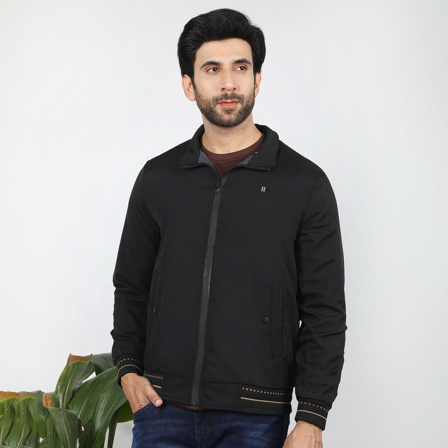 Men's Full Sleeves Jacket - Black, Men's Jackets & Hoodies, Chase Value, Chase Value