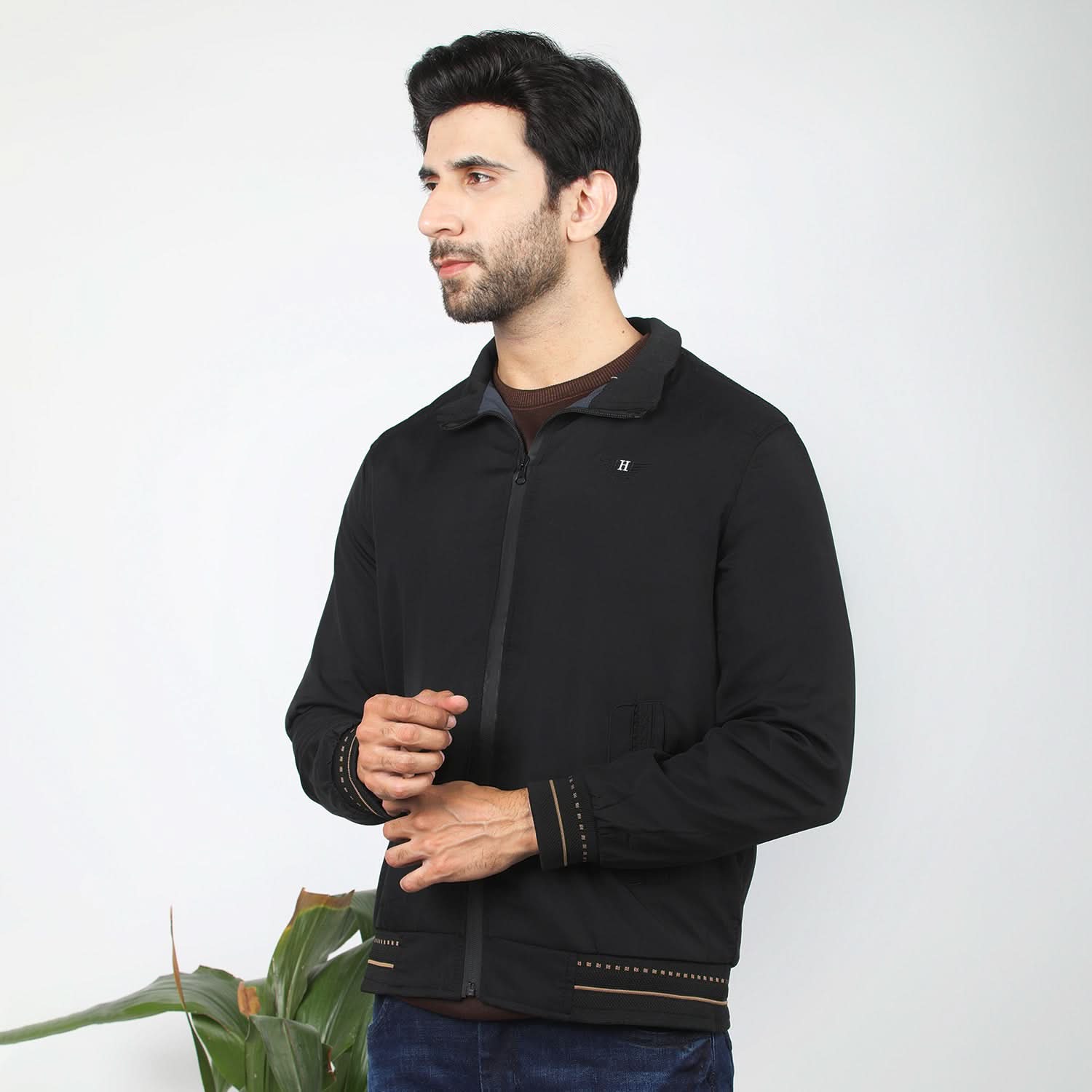 Men's Full Sleeves Jacket - Black, Men's Jackets & Hoodies, Chase Value, Chase Value