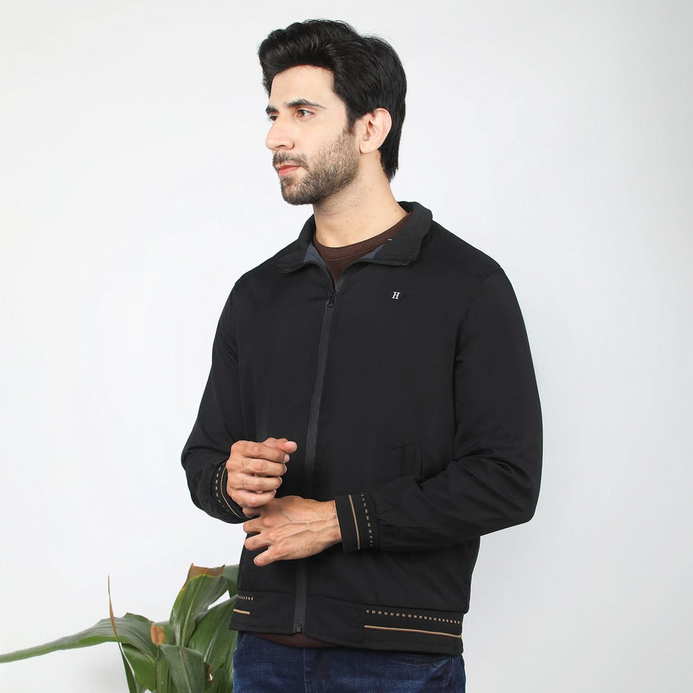 Men's Full Sleeves Jacket - Black, Men's Jackets & Hoodies, Chase Value, Chase Value