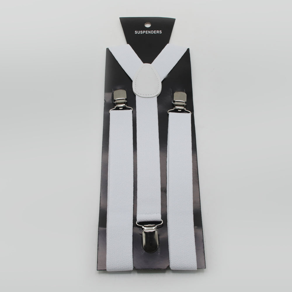 Suspenders For Men's - White, Men's Belt, Chase Value, Chase Value