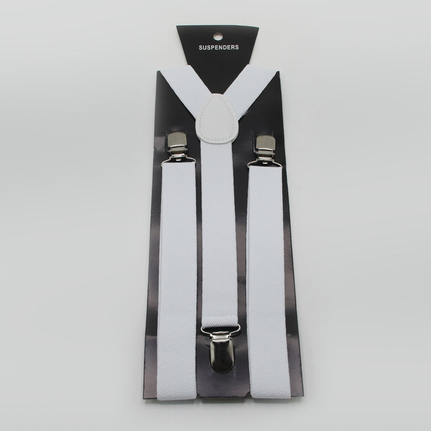 Suspenders For Men's - White