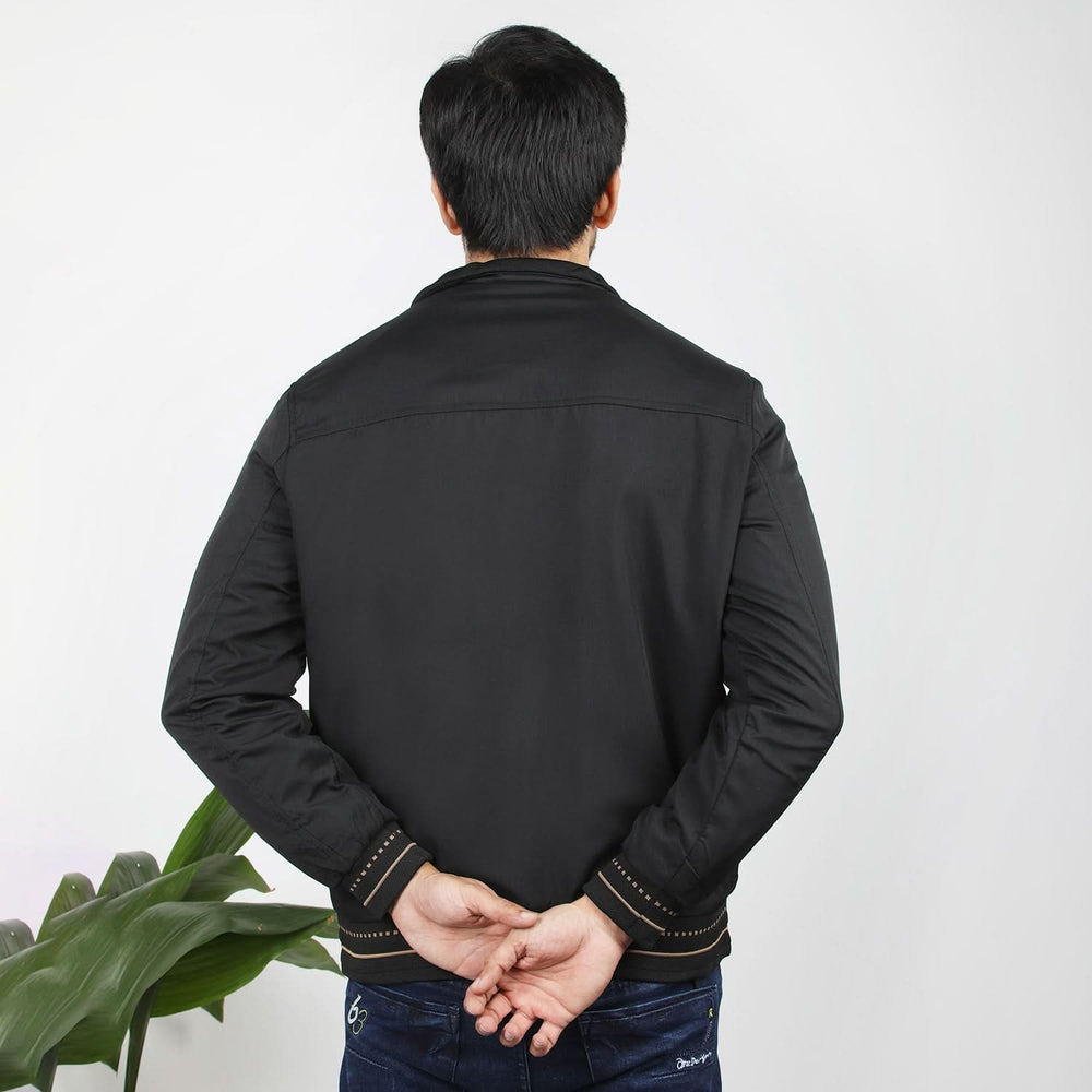 Men's Full Sleeves Jacket - Black, Men's Jackets & Hoodies, Chase Value, Chase Value