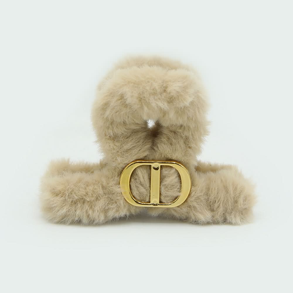 Small Furr Hair Catcher - Brown, Women Hair & Head Jewellery, Chase Value, Chase Value