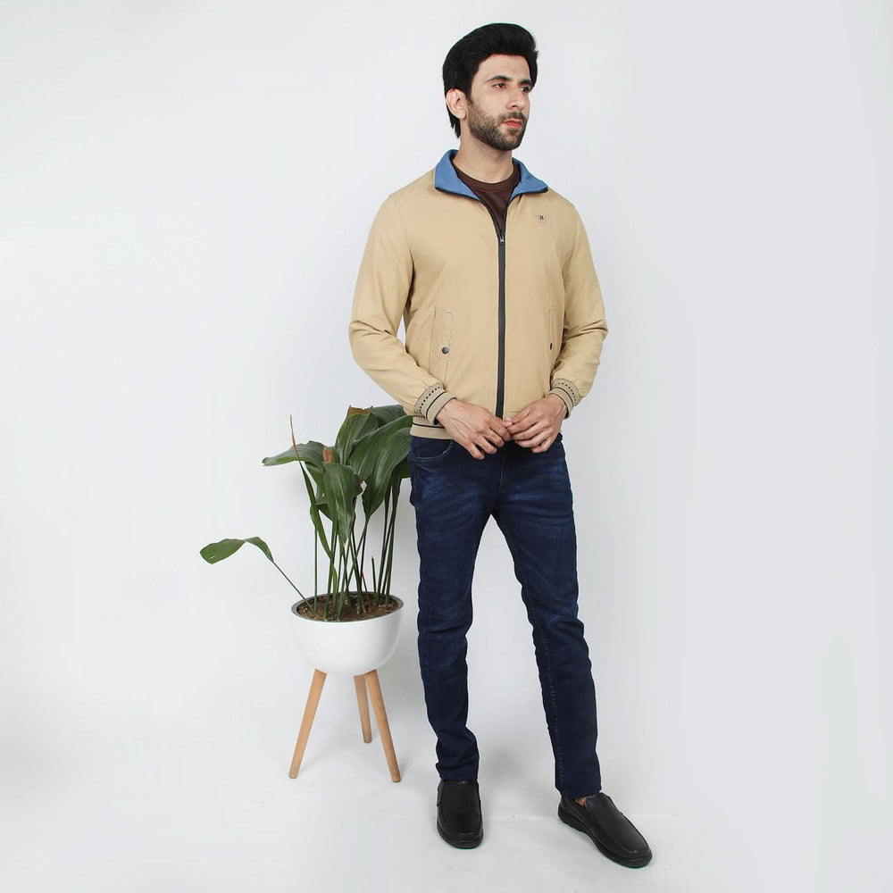 Men's Full Sleeves Jacket - Fawn, Men's Jackets & Hoodies, Chase Value, Chase Value