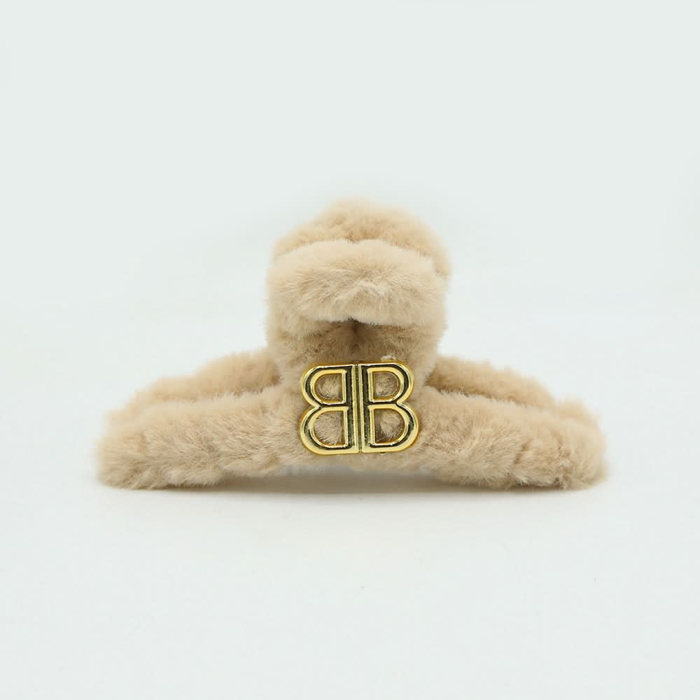 Large Furr Hair Catcher - Brown, Women Hair & Head Jewellery, Chase Value, Chase Value