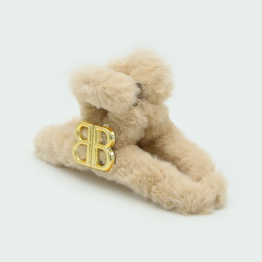 Large Furr Hair Catcher - Brown, Women Hair & Head Jewellery, Chase Value, Chase Value