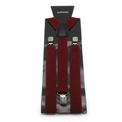 Suspenders For Men's - Maroon