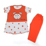 Girls Half Sleeves Suit - Orange, Girls Suits, Chase Value, Chase Value