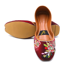 Women's Khussa - Maroon